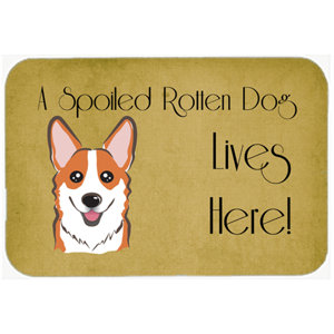 Corgi Spoiled Dog Lives Here Kitchen/Bath Mat