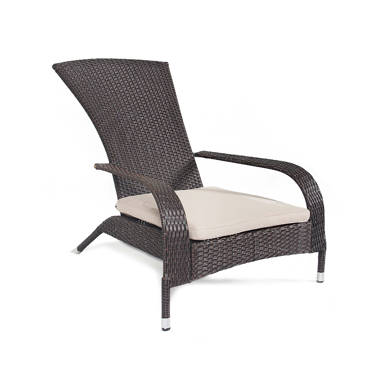 mitchem adirondack patio chair with cushions