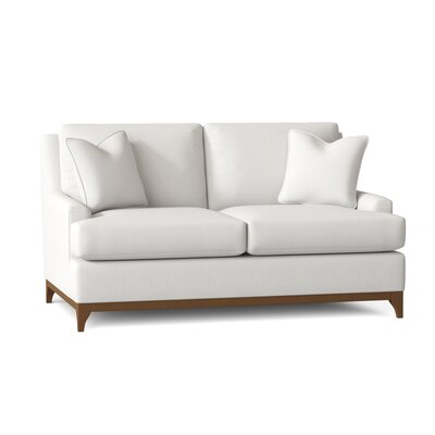 Kaylyn 65 Recessed Arm Loveseat Body Fabric Classic Bleach White On Wayfair North America Accuweather Shop