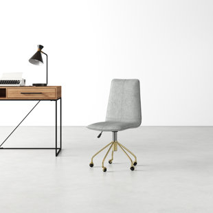 Modern Contemporary Desk Chair With Gold Legs Allmodern