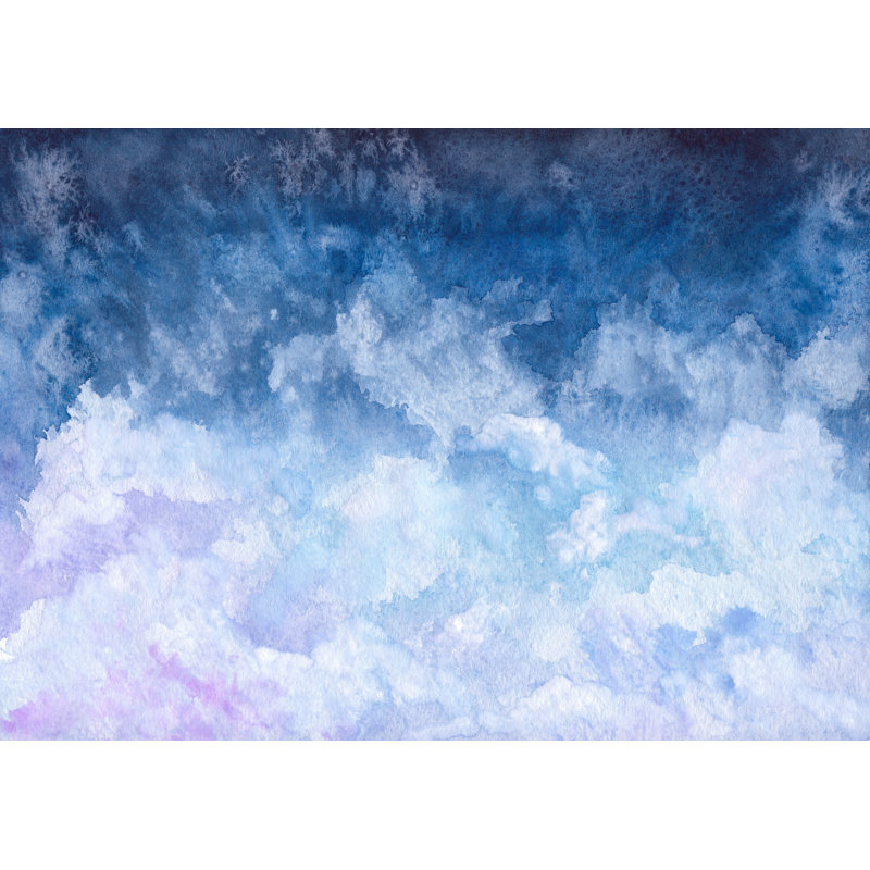 Brayden Studio Craven Removable Watercolor Clouds Nursery 9 58 L