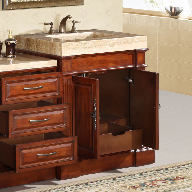 Silkroad Exclusive Stanton 51 Single Bathroom Vanity Set Wayfair Stanton 51 Single Bathroom Vanity Set