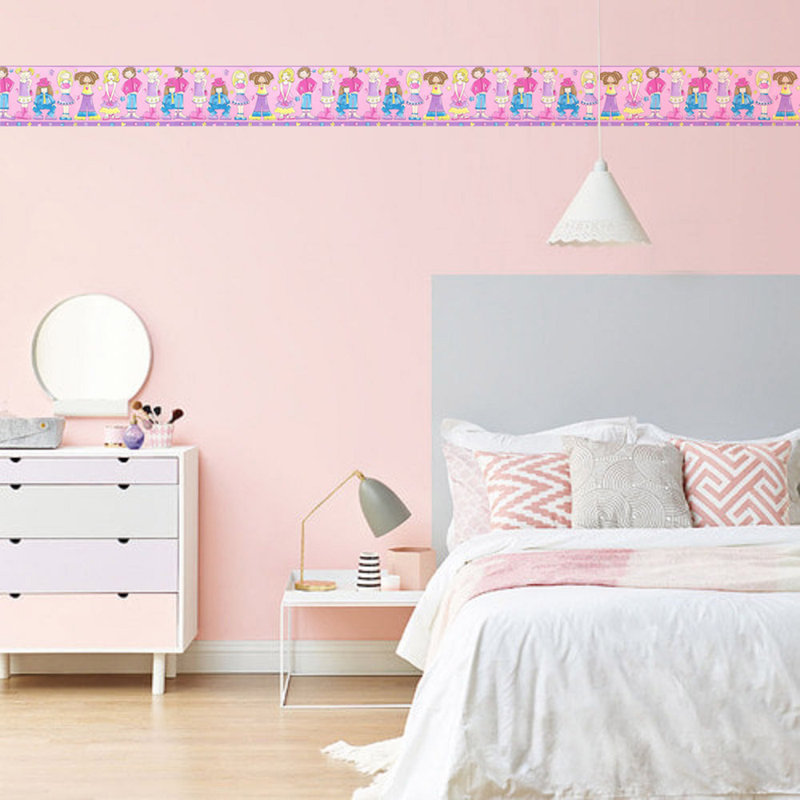 Zoomie Kids Tryon Kids Girls Power 15 L X 10 5 W Wallpaper Border Wayfair