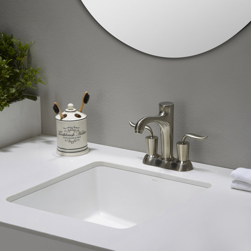 Kraus Elavo Ceramic Square Undermount Bathroom Sink With Overflow Elavo Ceramic Square Undermount Bathroom Sink With Overflow