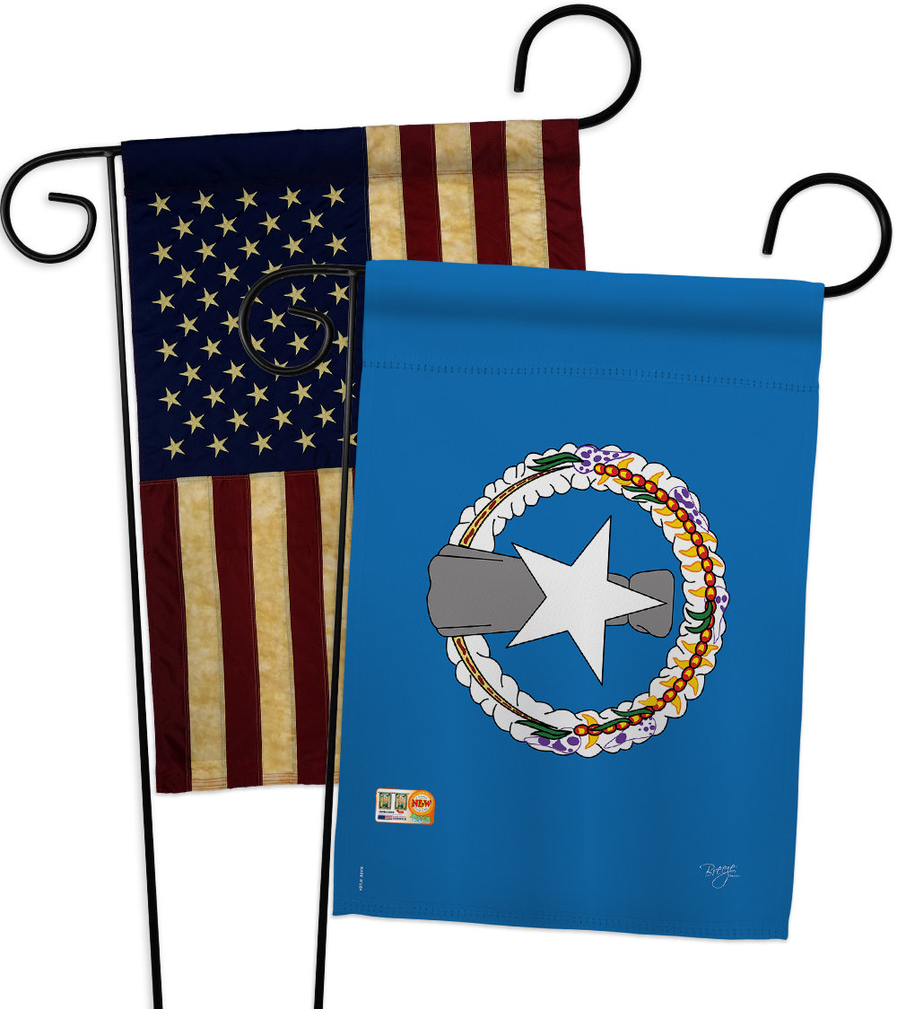 Breeze Decor Northern Mariana Islands Impressions Decorative 2 Sided Polyester 19 X 13 In 2 Piece Garden Flag Set Wayfair