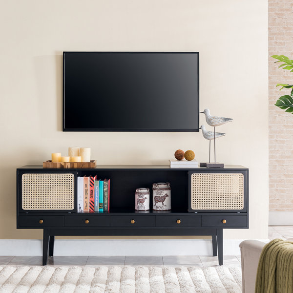 Dwight Cabinet Enclosed Storage Tv Stand For Tvs Up To 70 Inches