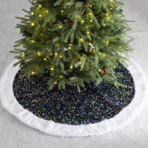 light blue tree skirt