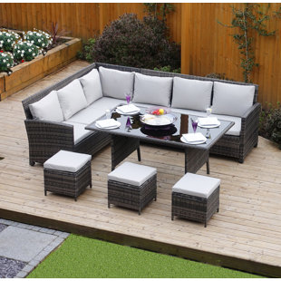 Garden Sofa Sets You Ll Love Wayfair Co Uk 8 Seater Rattan Effect Sofa Set