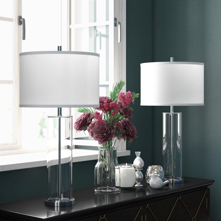 wayfair chrome table lamps