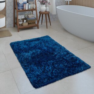 60x95 cm Duschy Badezimmer Teppich Teppich Blau Badematte 