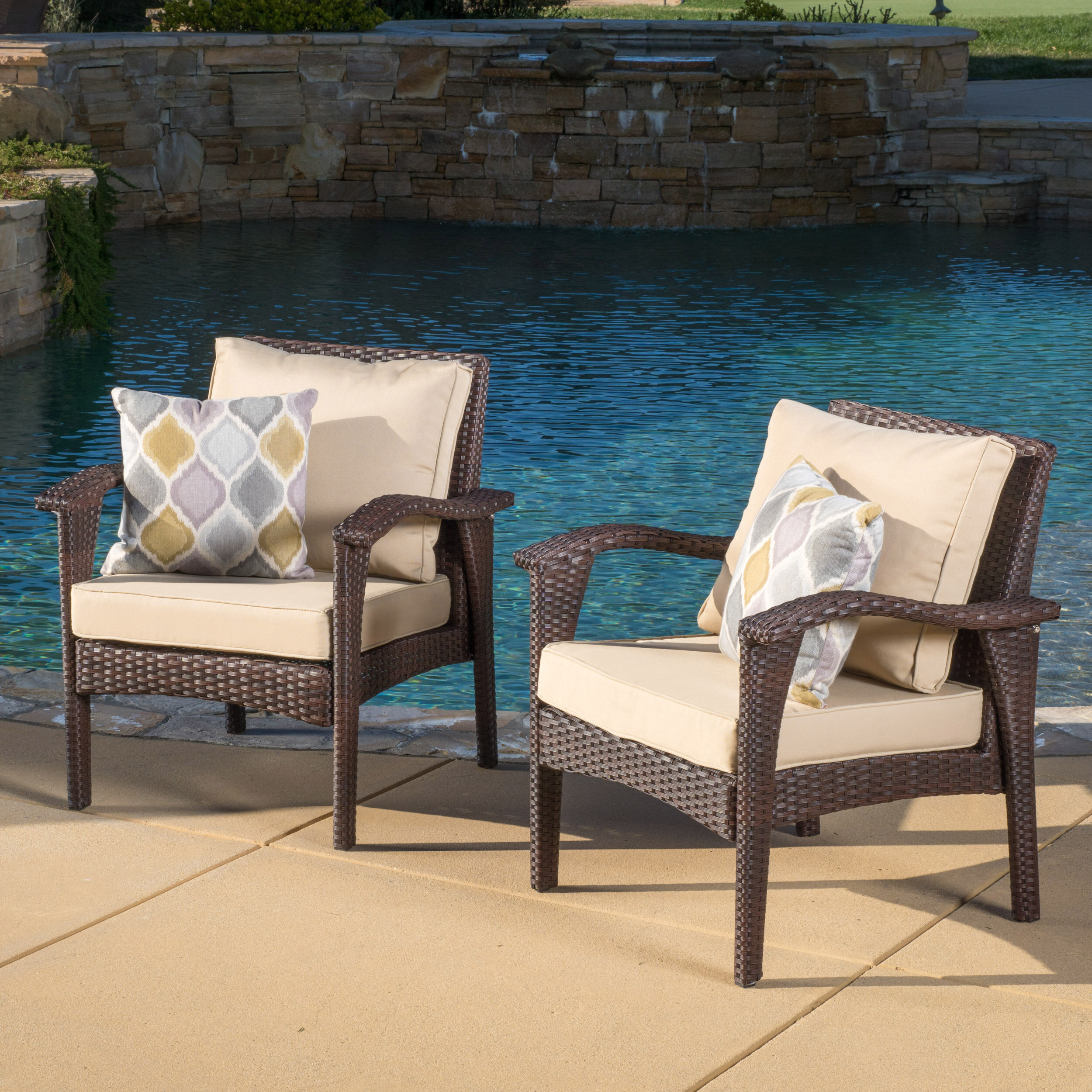 Capra Patio Chair With Cushion Reviews Joss Main