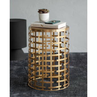 Everly Quinn Whitt Abstract End Table Wayfair