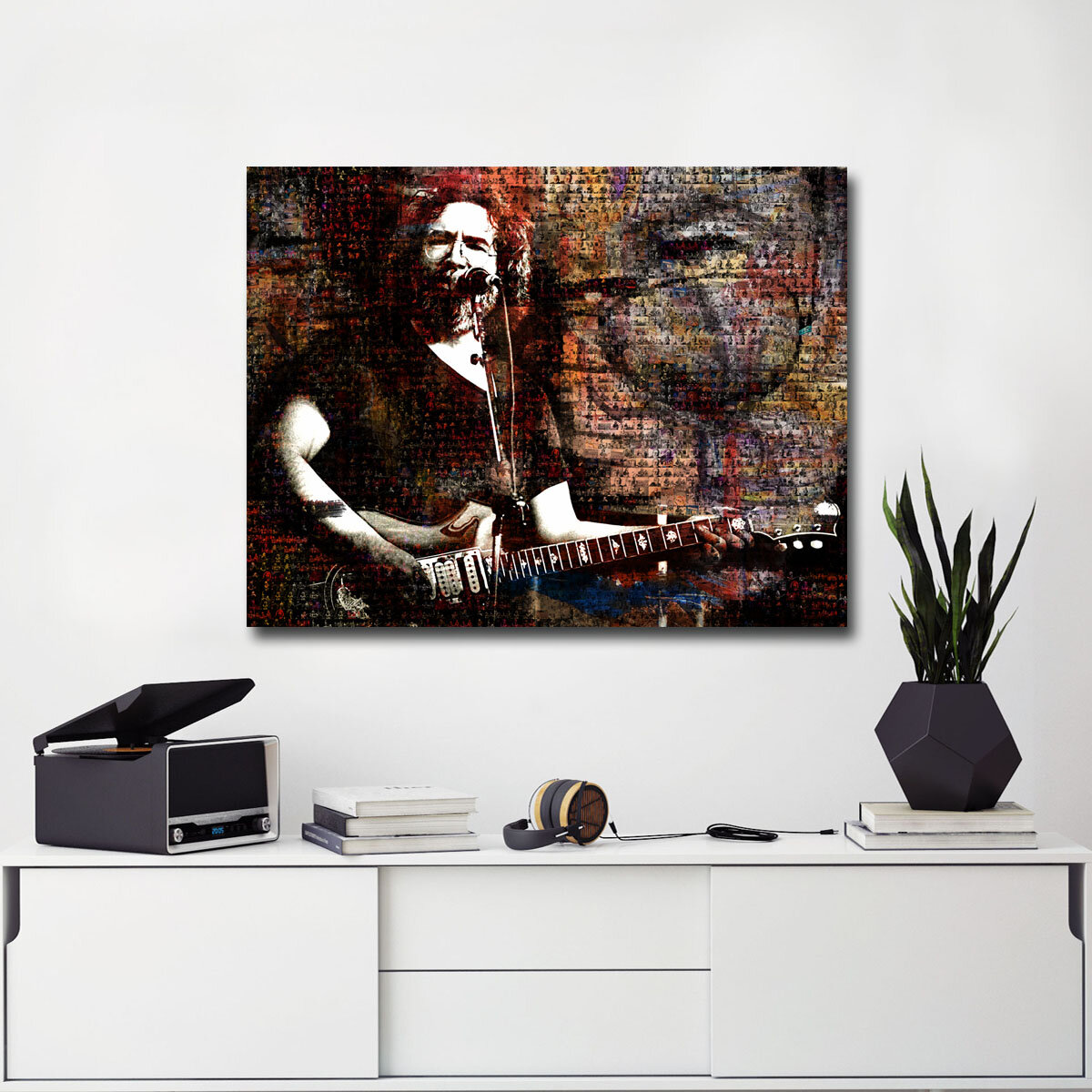 Wrought Studio Iconic Jerry Garcia - Unframed Graphic Art | Wayfair