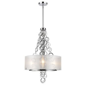 Dezirae 3-Light Drum Chandelier