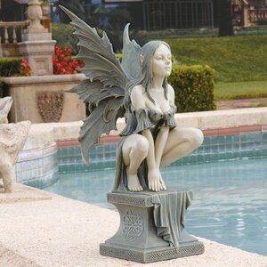 Celtic Fairy's Perilous Perch Garden Statue