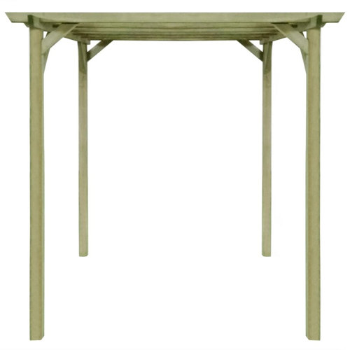 Bouton 2m x 2m x 2m Wood Pergola Sol 72 Outdoor