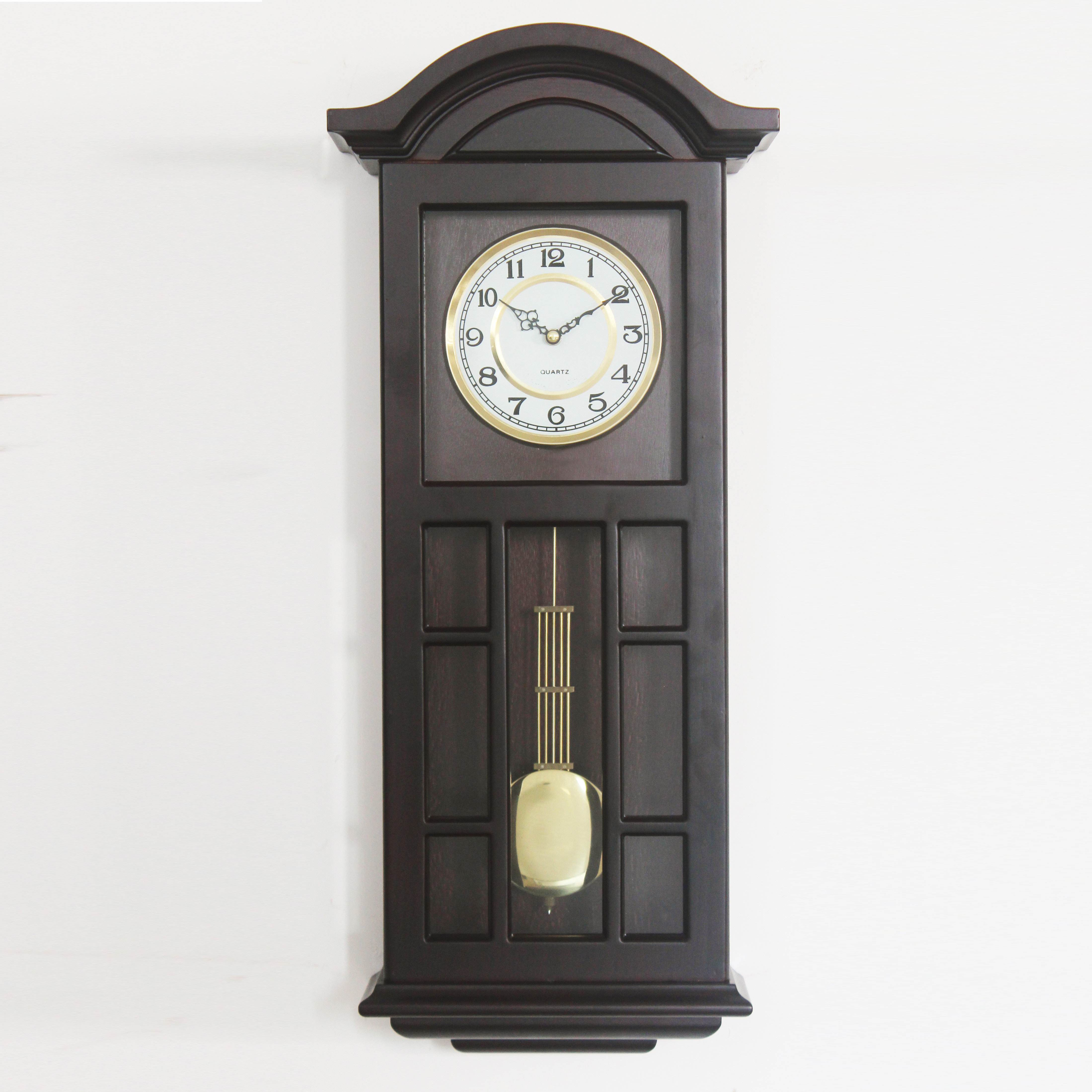 Canora Grey Balmuth Wood Wall Clock Wayfair