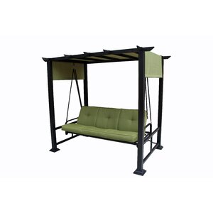 Trevino 3 Person Porch Swing with Stand