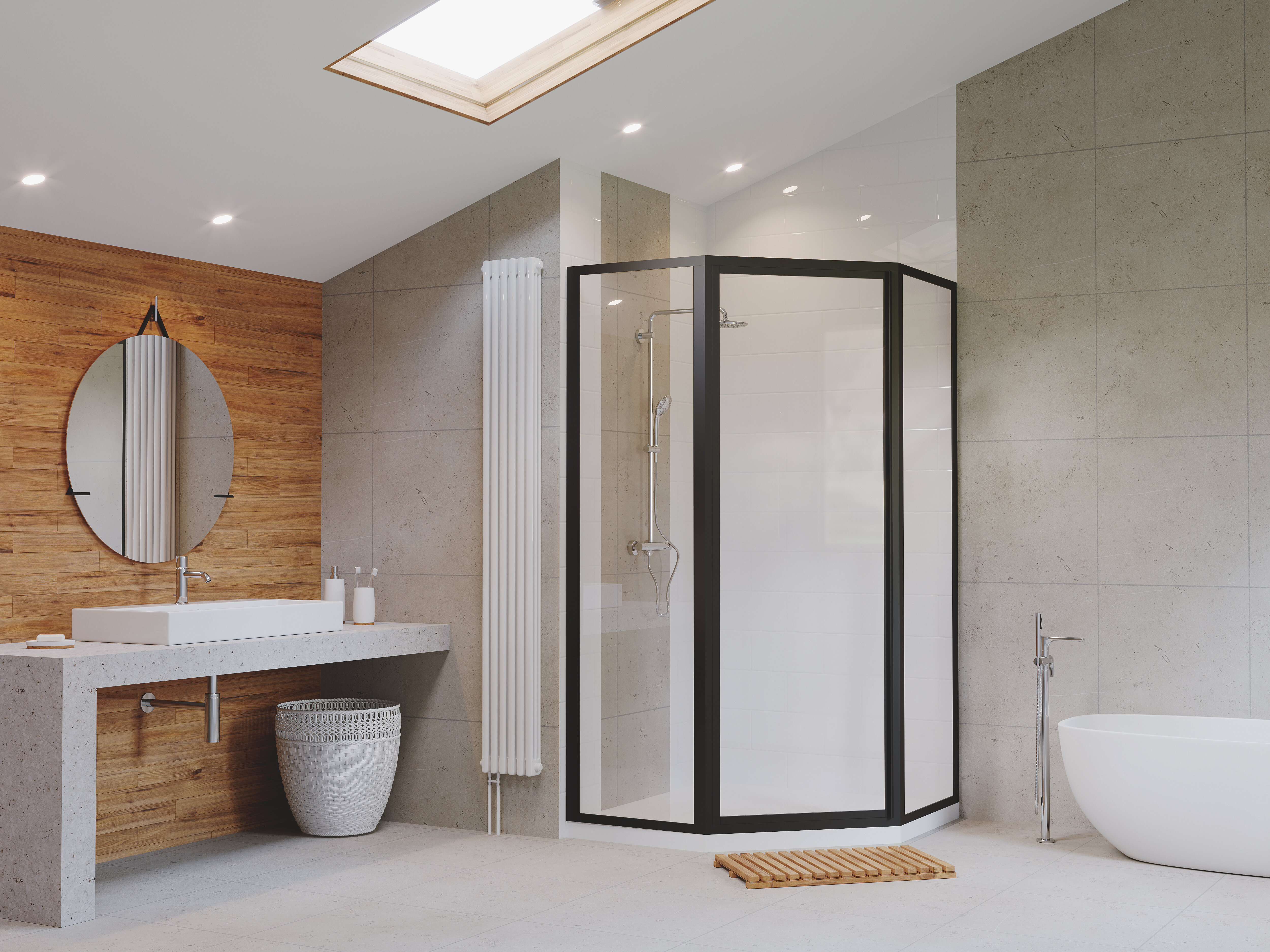 Paragon Series 59 X 66 Neo Angle Bi Fold Shower Door