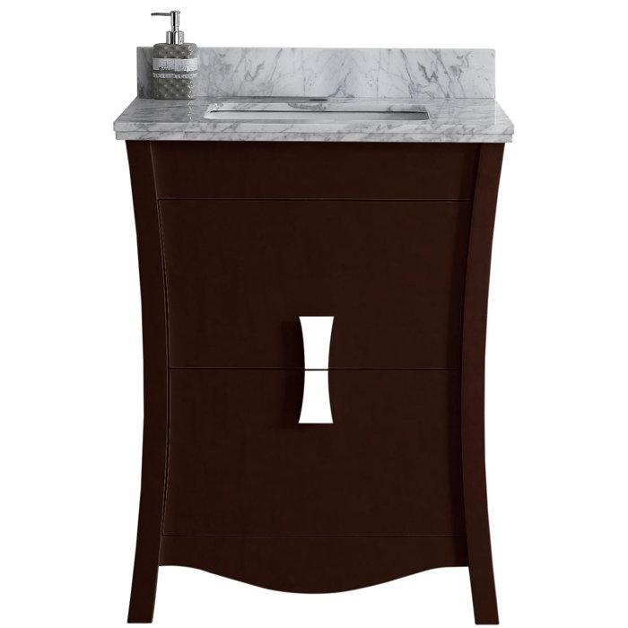 Cataldo Floor Mount 24 Single Bathroom Vanity Set With Hole Faucet Cataldo Floor Mount 24 Single Bathroom Vanity Set With Hole Faucet