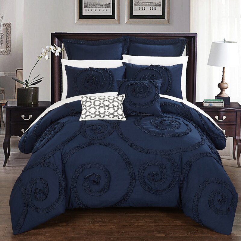 Willa Arlo Interiors Nata 11 Piece Solid Comforter Set Reviews