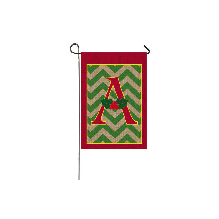 Evergreen Flag Garden Holly Monogram 2 Sided Burlap 3 7 X 2 5 Ft Garden Flag Reviews Wayfair