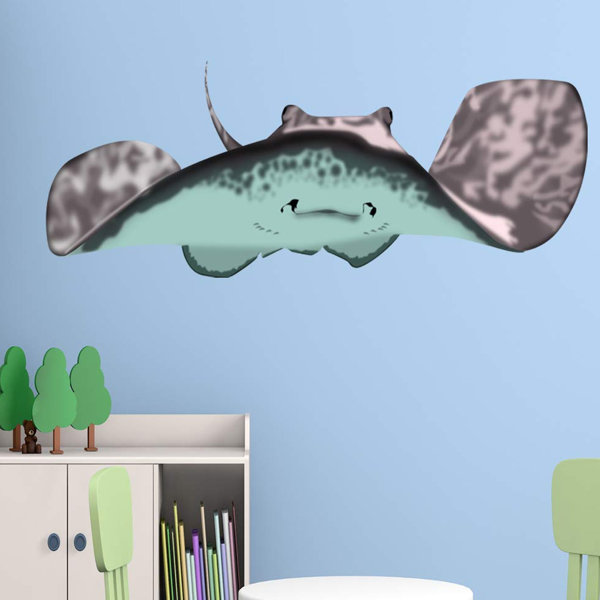 Bay Isle Home Stingray Manta Ray Kids Room Ocean Wall Decal Wayfair