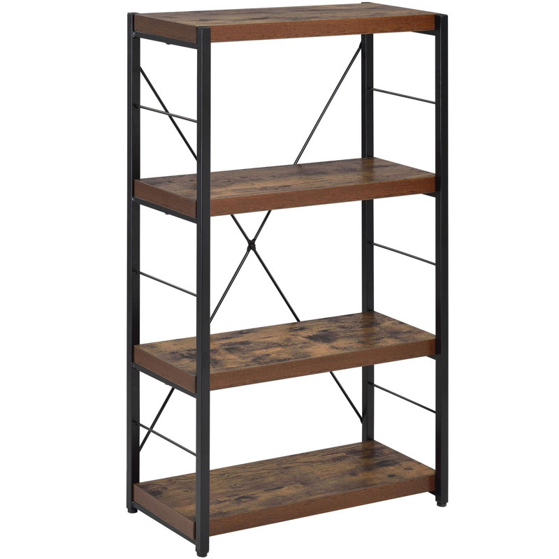 Williston Forge Ian Metal Framed Wooden Etagere Bookcase Reviews