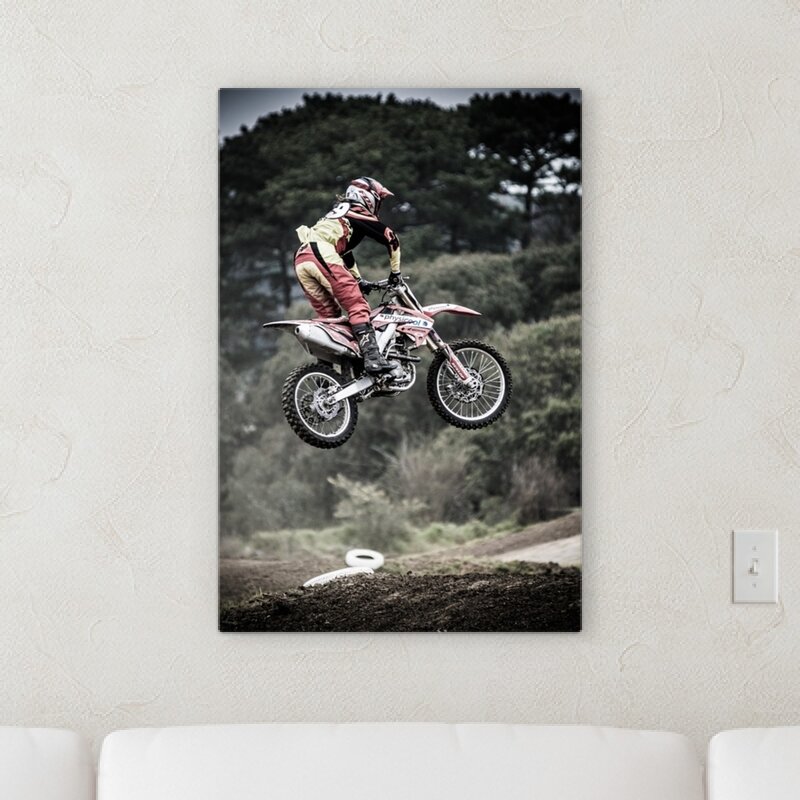 Ebern Designs 'dirt Bike' Photographic Print On Canvas