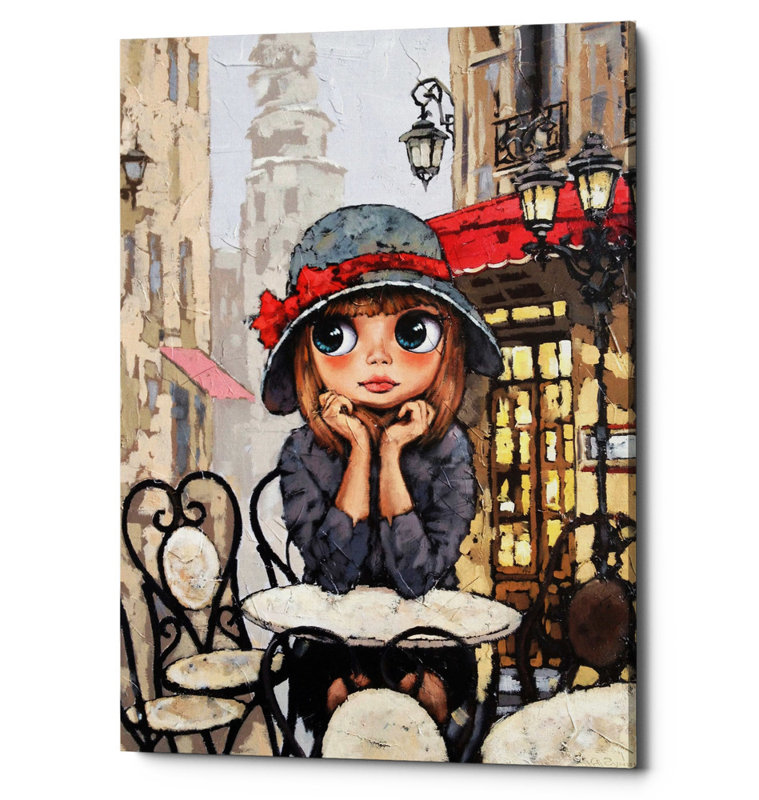Winston Porter Morning Coffee Oil Painting Print On Wrapped