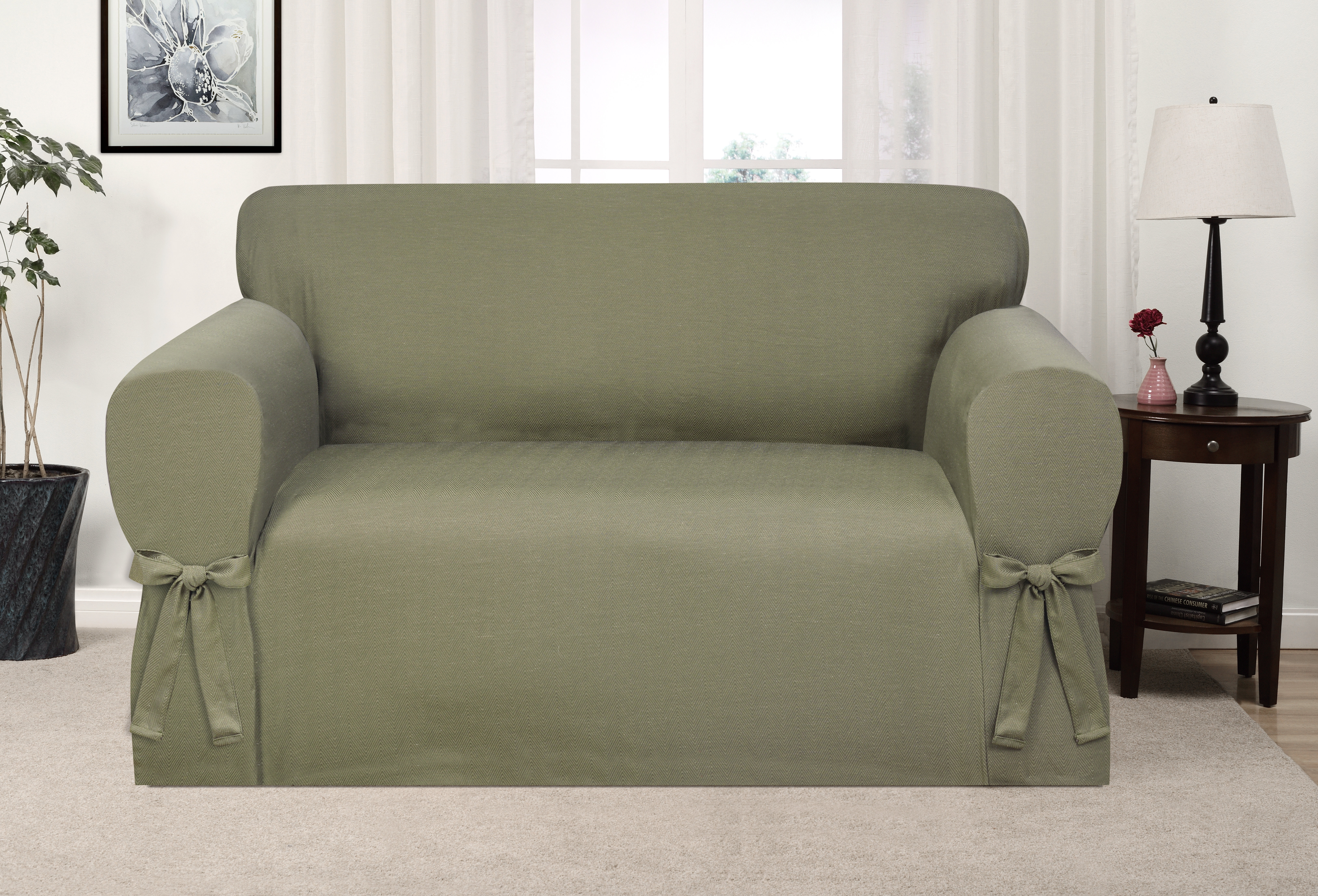 Ophelia Co Box Cushion Loveseat Slipcover Reviews Wayfair