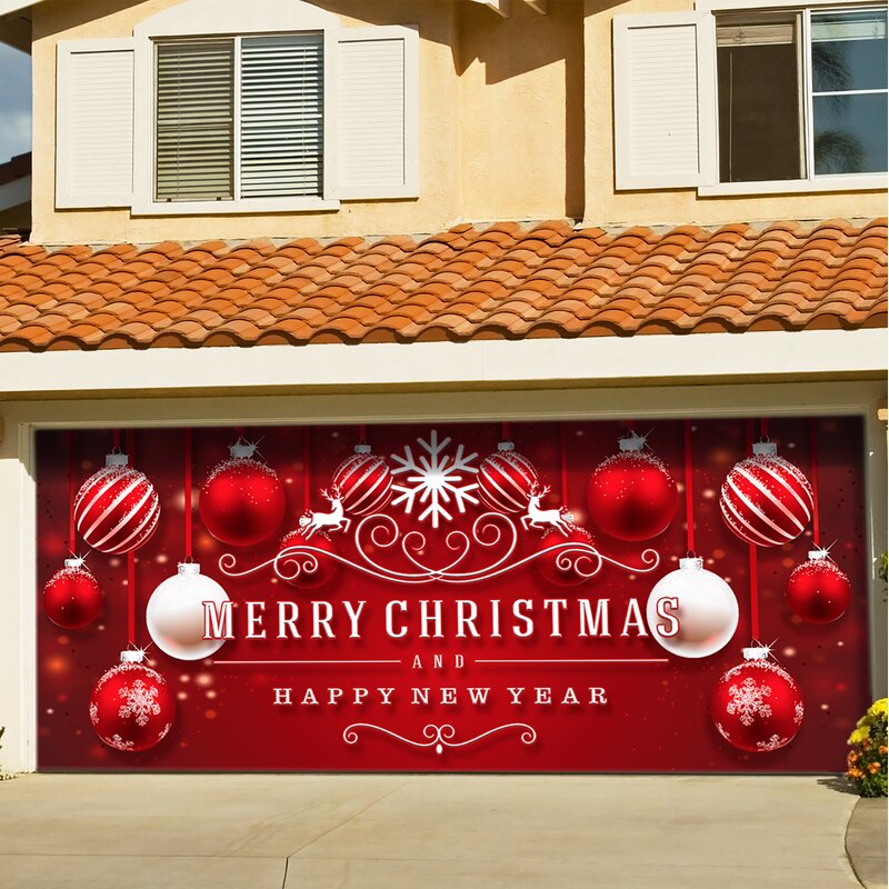 The Holiday Aisle Ornaments in Snow Garage Door Mural & Reviews | Wayfair