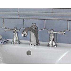 Portsmouth Widespread Double Handle Bathroom Faucet with Drain Assembly