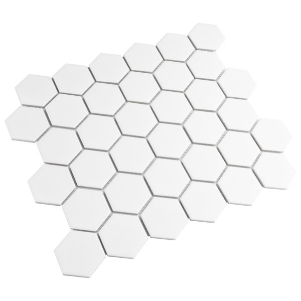 Elitetile Retro 2 X 2 Porcelain Honeycomb Mosaic Wall Floor Tile Reviews Wayfair