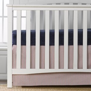 Ticking Stripe Crib Skirt