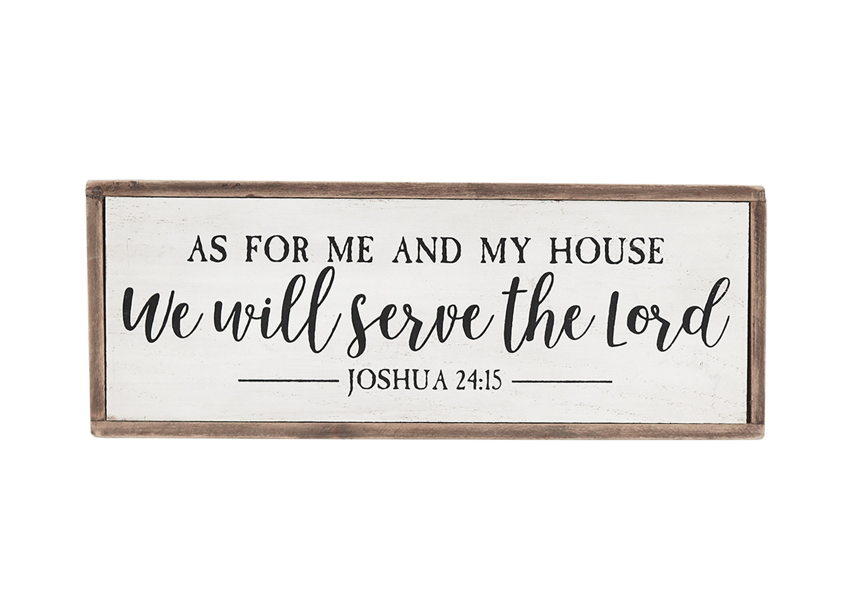 As For Me And My House We Will Serve The Lord Framed Wood Sign Dining Room Sign #PHS39 Farm House Wall Decor Wood Framed Sign