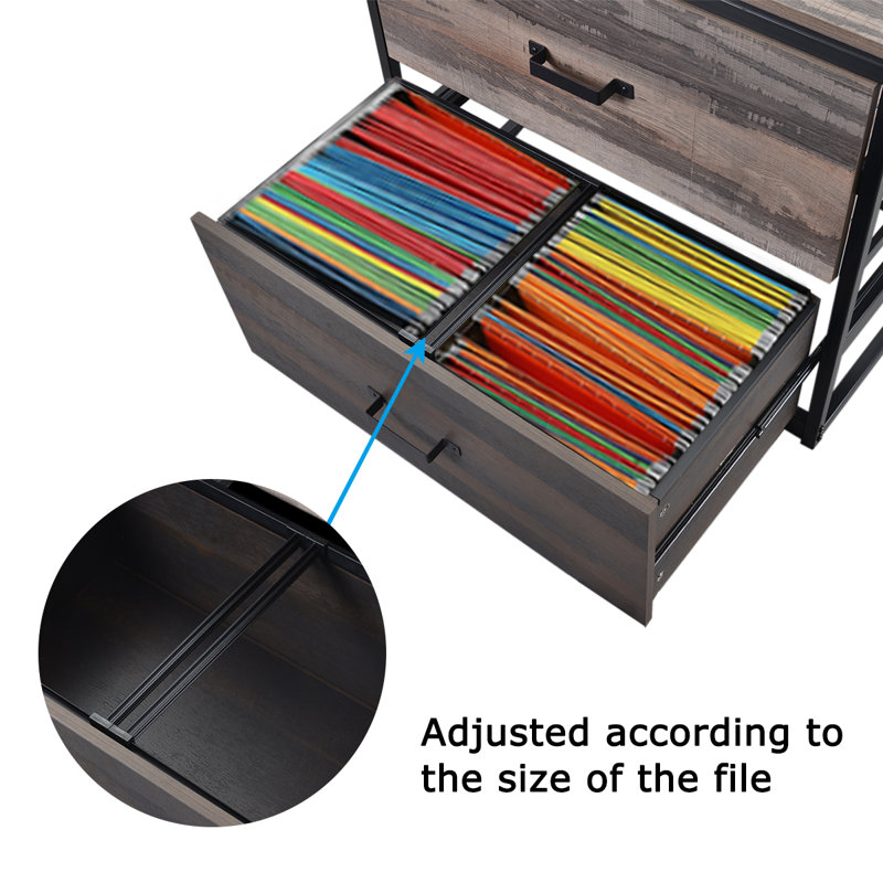 Loon Peak File Cabinets With 2 Drawers For Legal Letterhead Size Files And File Compatible Filing Cabinets Walnut Wayfair Ca