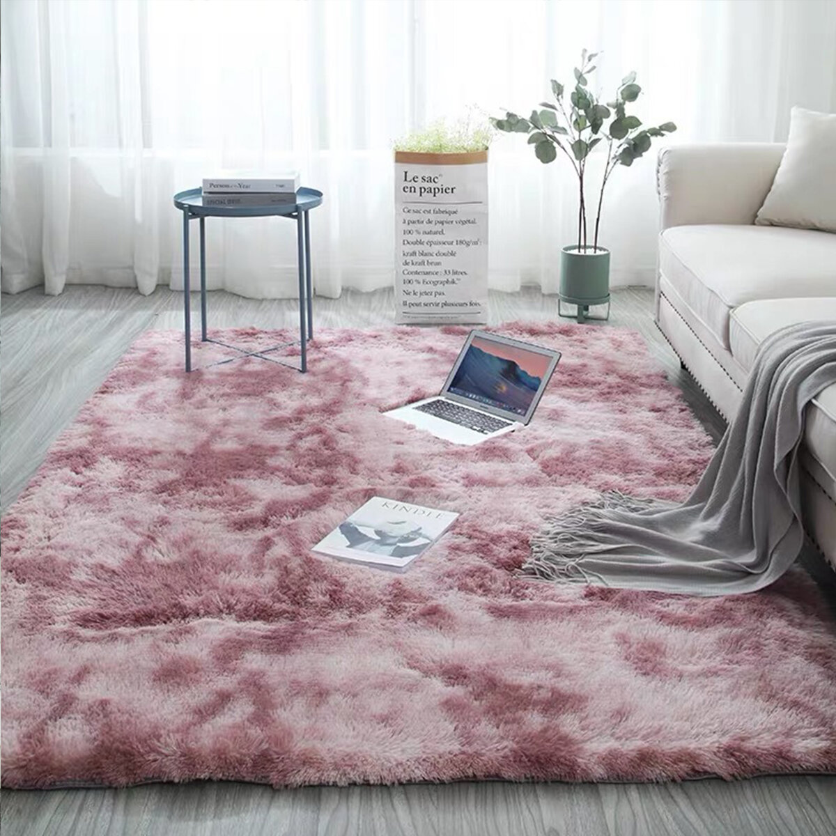 Latitude Run Large Size Motley Plush Carpets For Living Room Soft Fluffy Rug Home Decor Shaggy Carpet Bedroom Sofa Coffee Table Floor Mat Cloakroom Rugs 4 Colours Wayfair Ca