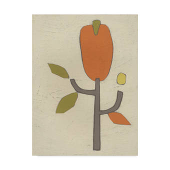 East Urban Home Simple Stems I Acrylic Painting Print On Wrapped