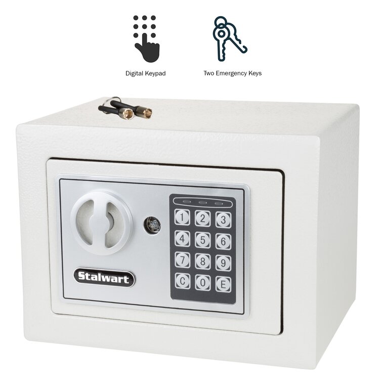 Burg Wachter Laptop Safe with High Quality Biometric Lock and Override key 