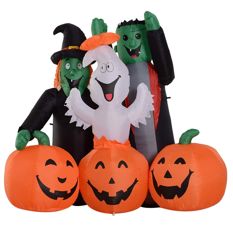 The Holiday Aisle Led Outdoor Halloween Decoration Monster Pumpkin