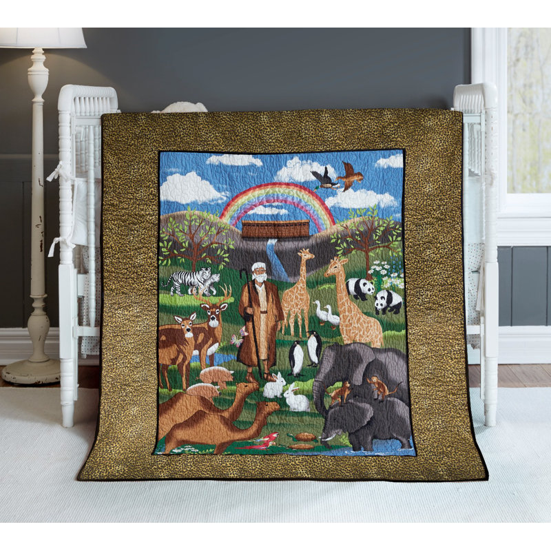 Zoomie Kids Knaresborough Noah S Ark Quilt Reviews Wayfair