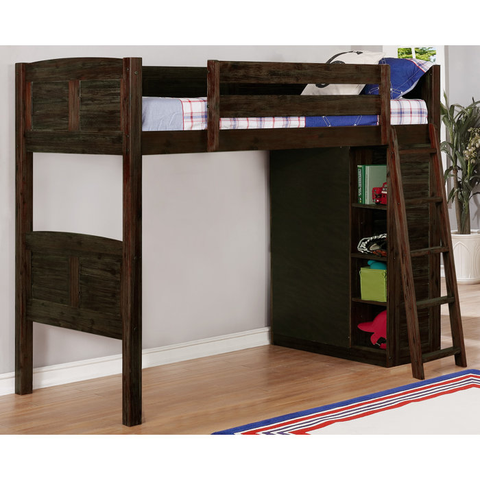 Birch Lane Ilario Twin Loft Bed With Drawers And Shelves Reviews