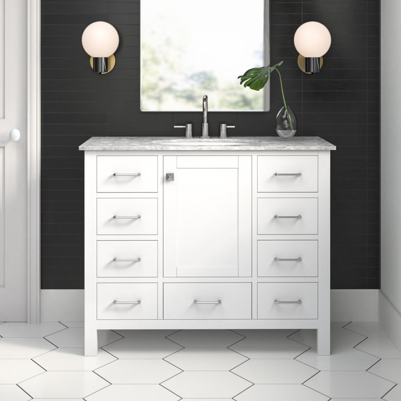Juno 42 Single Bathroom Vanity Set Reviews Allmodern Juno 42 Single Bathroom Vanity Set