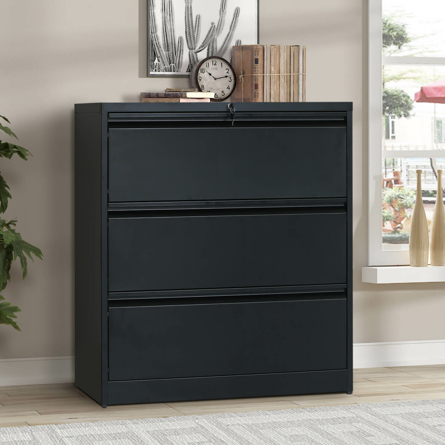 Inbox Zero Heavy Duty 3 Drawer Lateral Filing Cabinet Wayfair