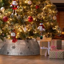 Wayfair | Silver Christmas Tree Skirts & Collars You'll Love In 2022