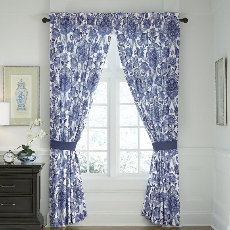 Croscill Leland Toile Rod Pocket Curtains Drapes Wayfair