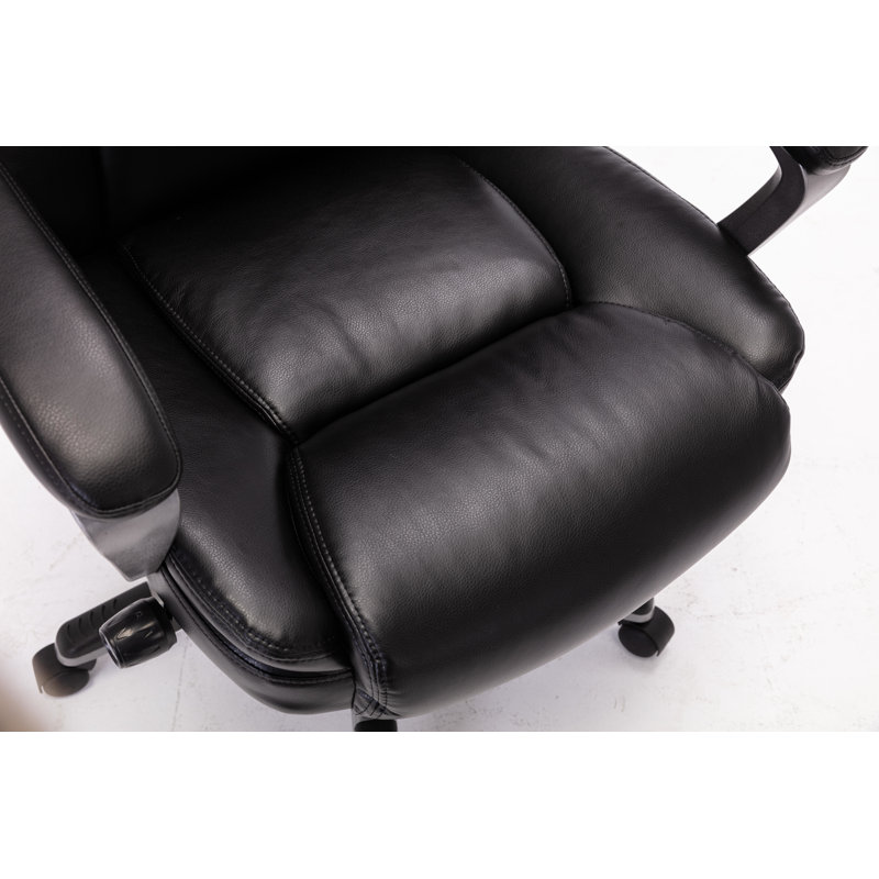Latitude Run Bonded Leather Office Chair Adjustable Built In Lumbar Support And Tilt Angle High Back Executive Computer Desk Chair For Office Workers Students Wayfair Ca