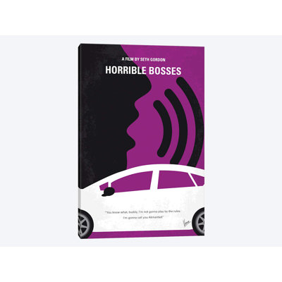 Minimal Movie Horrible Bosses Graphic Art Print on Canvas East Urban Home Size 18 H x 12 W x 075 D