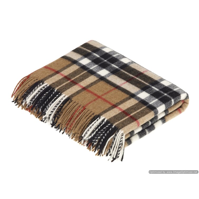 NEUF Scottish Highland frontière de Tweed 100% laine tartans Rugs Dans Camel Thomson
